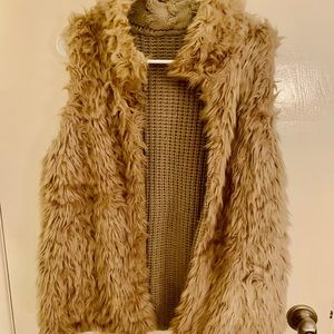 Reversible furry vest